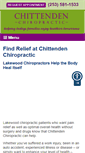 Mobile Screenshot of chittendenchiropractic.com