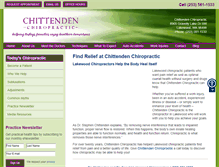 Tablet Screenshot of chittendenchiropractic.com